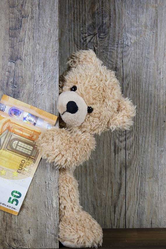 kinderbetreuung ellaundpaul teddybaer euroschein